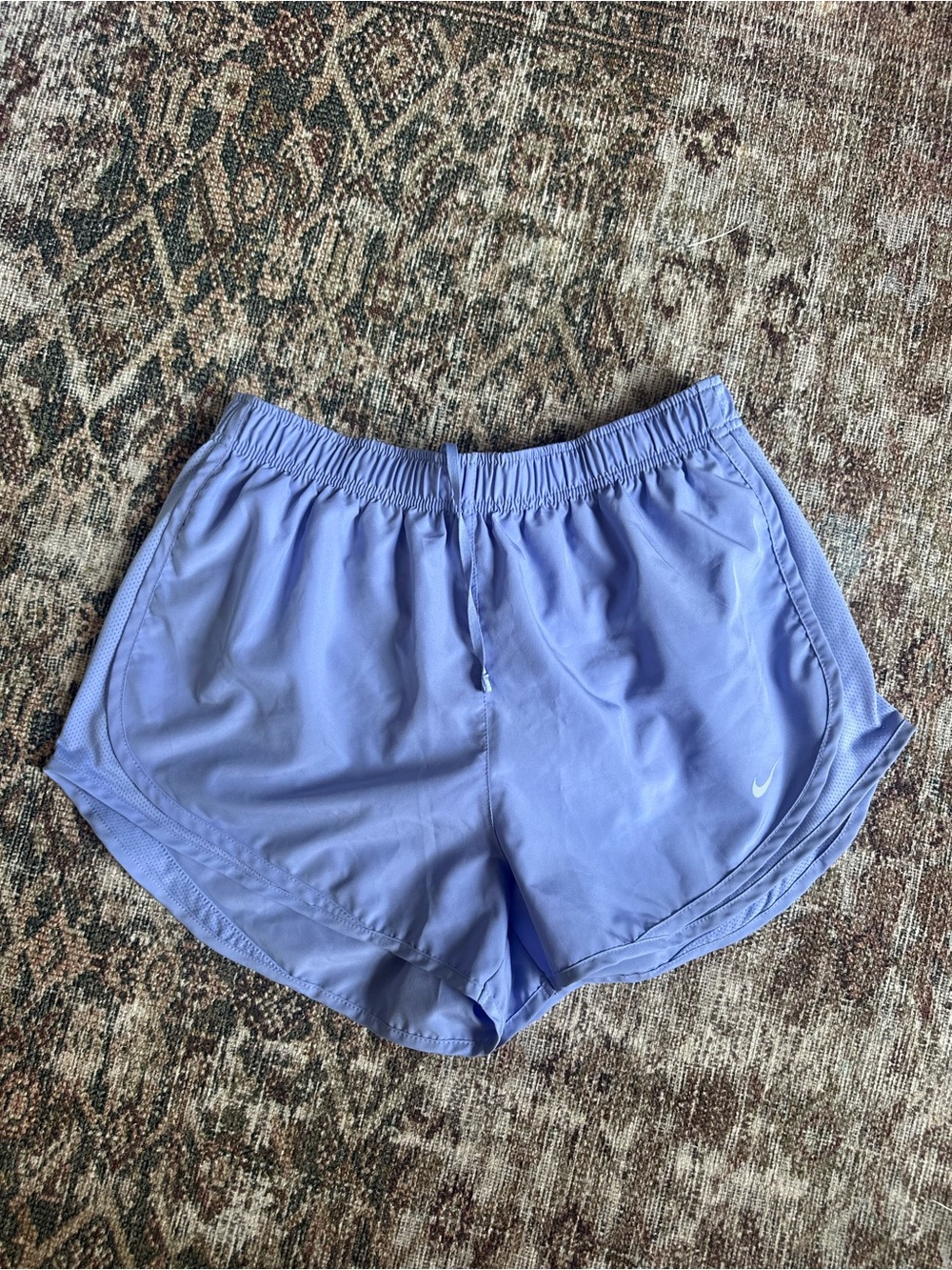 Nike Women's Light Purple Dri Fit Athletic Shorts Large